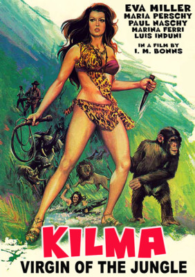 Paul Naschy KILMA: VIRGIN OF THE JUNGLE (1976) w/ Eva Miller in English language