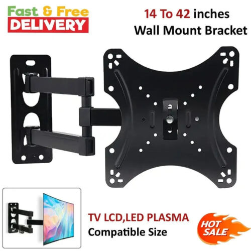 TV WALL BRACKET MOUNT SLIM FOR 26 30 32 40 42 50 63 INCH FLAT 3D LCD LED PLASMA - Picture 7 of 20