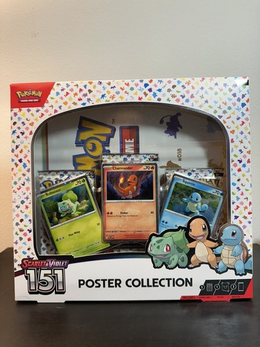 Nintendo Pokémon TCG Scarlet & Violet - 151 Poster Collection Box - 3 ...