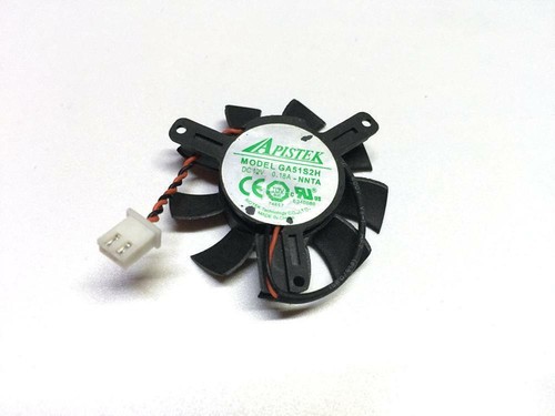 Graphics card cooling fan APISTEK GA51S2L GA51S2H -NNTK 12V 0.13A 0.18A 2Lines - Picture 5 of 6