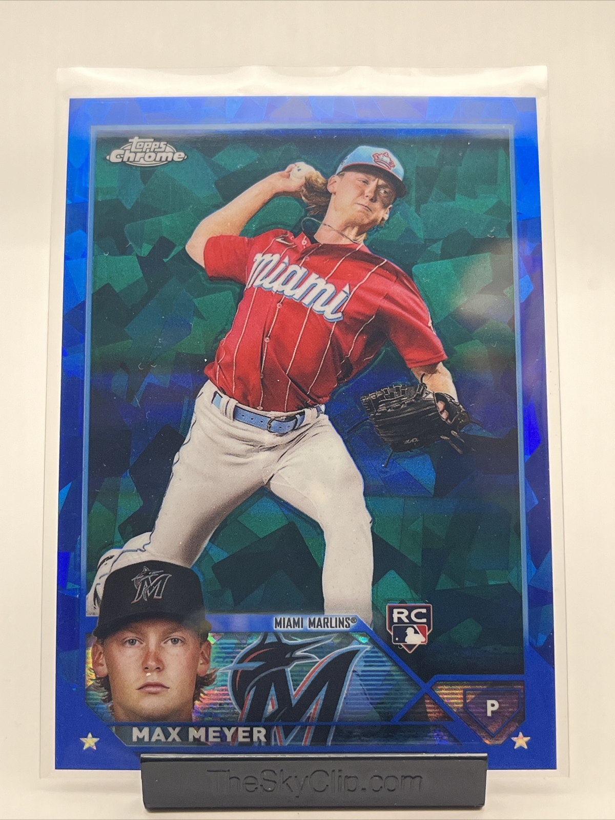 2023 Topps Chrome Sapphire Max Meyer Rookie Card #388 Marlins RC MINT