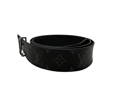 Louis Vuitton LV Belt Monogram Canvas Black Size 95/38 Men’s Leather - Imagen 3 de 12