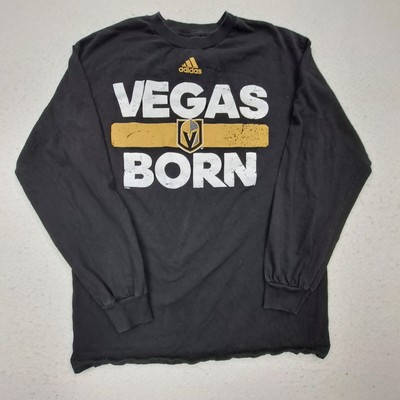 Las Vegas Golden Knights Adidas T-Shirt Men Medium Black Long