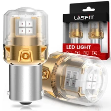 Lasfit 7506 1156 BA15S LED Rear Turn Lights Bulbs Blinker Pure Red 6000K Bright