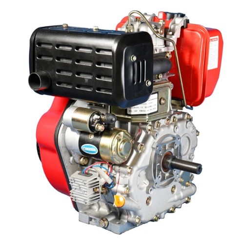 186FA Manual Flat Keyed Shaft Hand Pull Start Air Cooled Diesel Engine - Picture 7 of 13