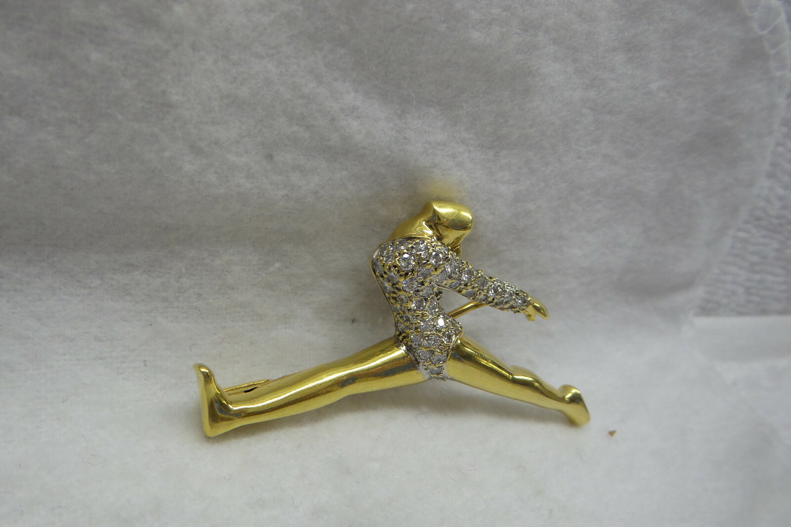 Fabulous Signed "J Roca" Solid 18kt Dancing/Lady/… - image 6