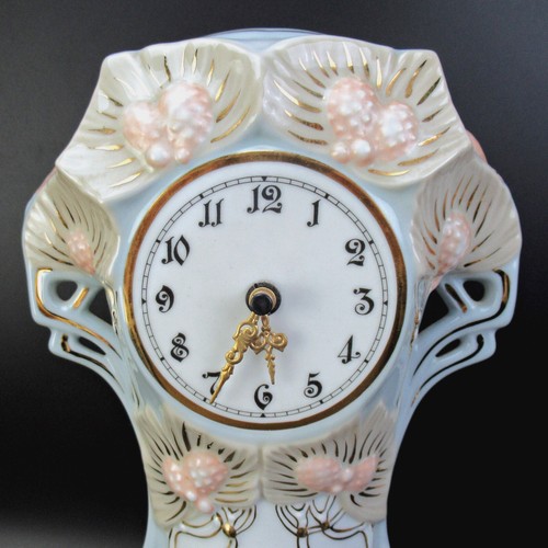 Royal Dux Porzellan Tischuhr SECESE Jugendstil-Stil Art Nouveau Style Clock RARE - Bild 3 von 9