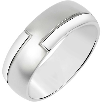 Sector MENS SACX10 ROW STEEL RING SIZE 19 21 RING BAND