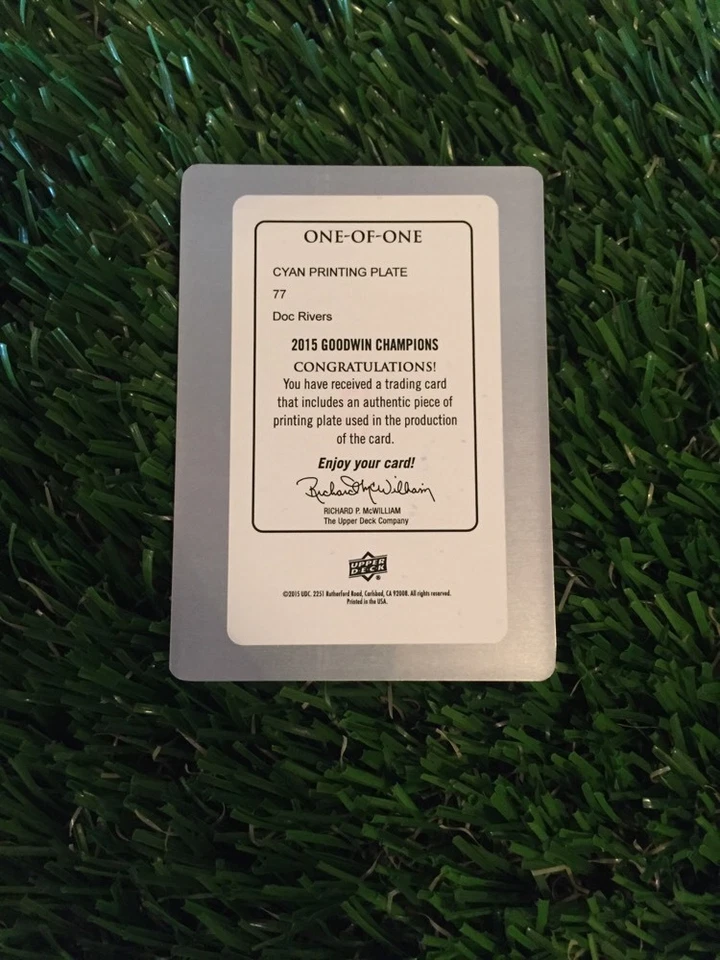 2015 Goodwin Champions DOC RIVERS Printing Plate 1/1 Cyan #77 - Image 2 of 2