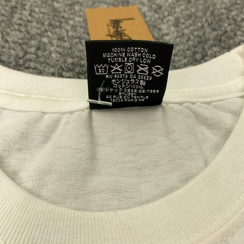 Stussy Big Stock Tee Mens XXL White Short Sleeve NWT - Picture 5 of 10