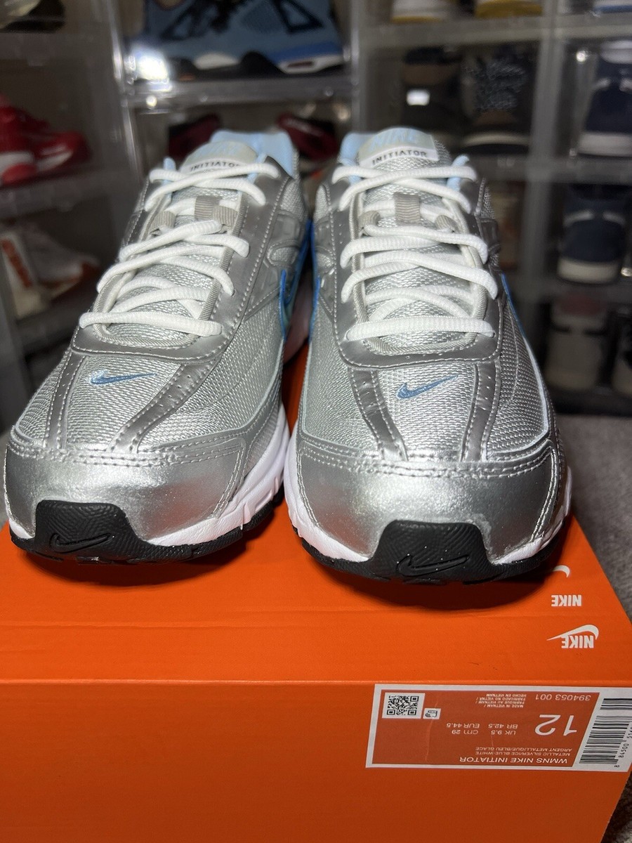 Size 12 Nike Initiator Metallic Silver Ice Blue W 394053 001 (No Lid)