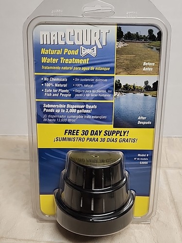 MacCourt Natural Pond Water Cleaner for Large Ponds No Chemicals Safe Fish Plant