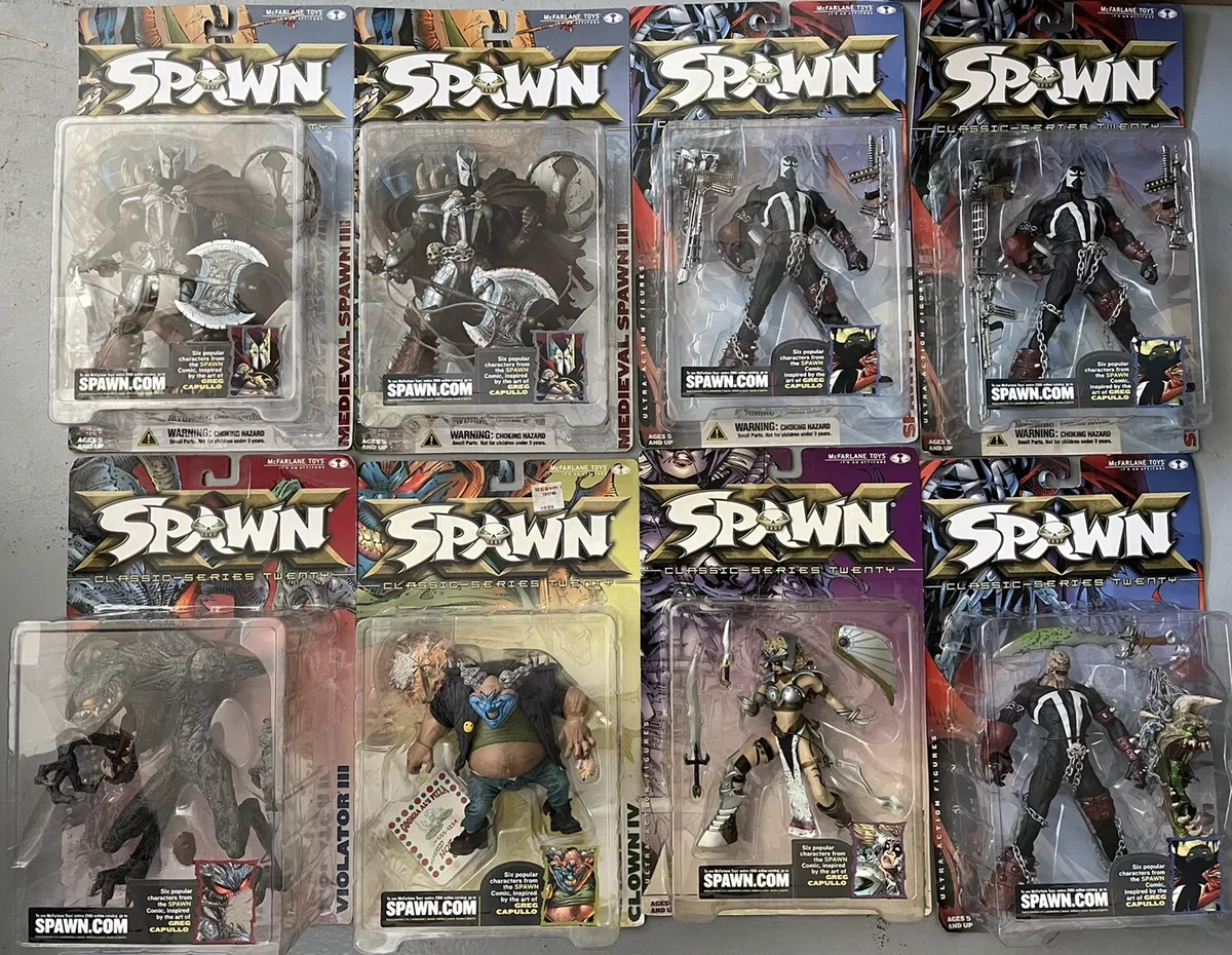 Mcfarlane Toys Spawn Series 20 Spawn VI, Medieval III, Clown IV