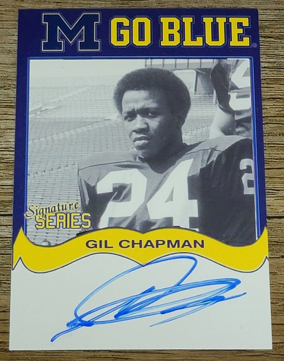 TK Legacy Michigan Wolverines MGB85 Gil Chapman Autograph | eBay