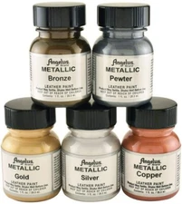 Angelus Acrylic Paints Color Metallic kit - 1 fl.oz each
