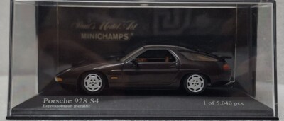 Porsche 928 S4 1991 Brown Met 1:43 Minichamps 400062420 EXTREMELY