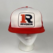 Vintage Ryder Truck Snapback Trucker Hat Cap Foam Front Mesh Back Rope Detail
