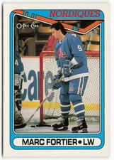 1990-91 Marc Fortier O-Pee-Chee - Quebec Nordiques