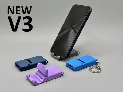 Portable Foldable Smartphone Stand   Pocket Size Phone Holder (3 Pack)