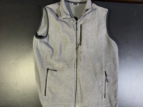 Lands End ThermaCheck Fleece Men’s Large 42-44 Gray Full Zip video thumbnail