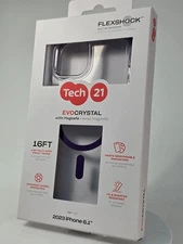 Lot of Tech21 EvoCrystal MagSafe Cases for iPhone 15 - Amethyst - New