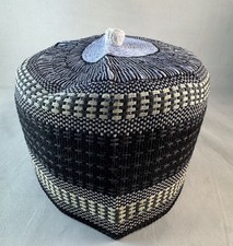 Authentic African Native Made Hausa/Fulani Fila/ Kufi Hat  22-1/2  