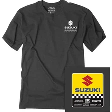 Factory Effex 27-87406 Suzuki Starting Line T-Shirt XL Heather Charcoal