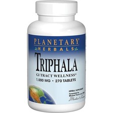 Planetary Herbals Triphala 1,000 mg 270 Tabs