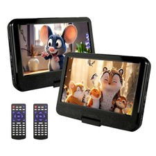 Boifun BNF-091 12.5" Portable DVD Player with Swivel HD Screen, Black 2 Pack 