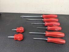 Bp746 Snap On Tools Red Hard Handle Screwdriver Set