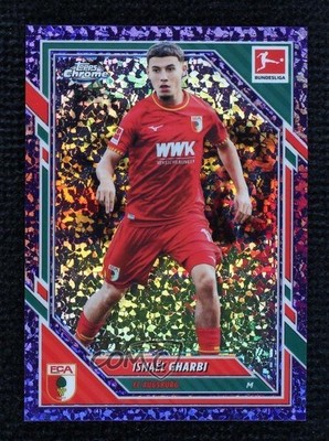 2025 Chrome Bundesliga Purple Mini-Diamond Refractor 37/75 Ismael Gharbi #4 1bi3