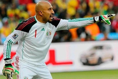Mexico Jersey Goalkeeper Adidas Large 2010 #1 O. PEREZ Word Cup