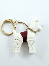 PORTE-CLES - Mignon CANICHE Chien Miniature LAMPES SULLY - Vintage 3D 1960s