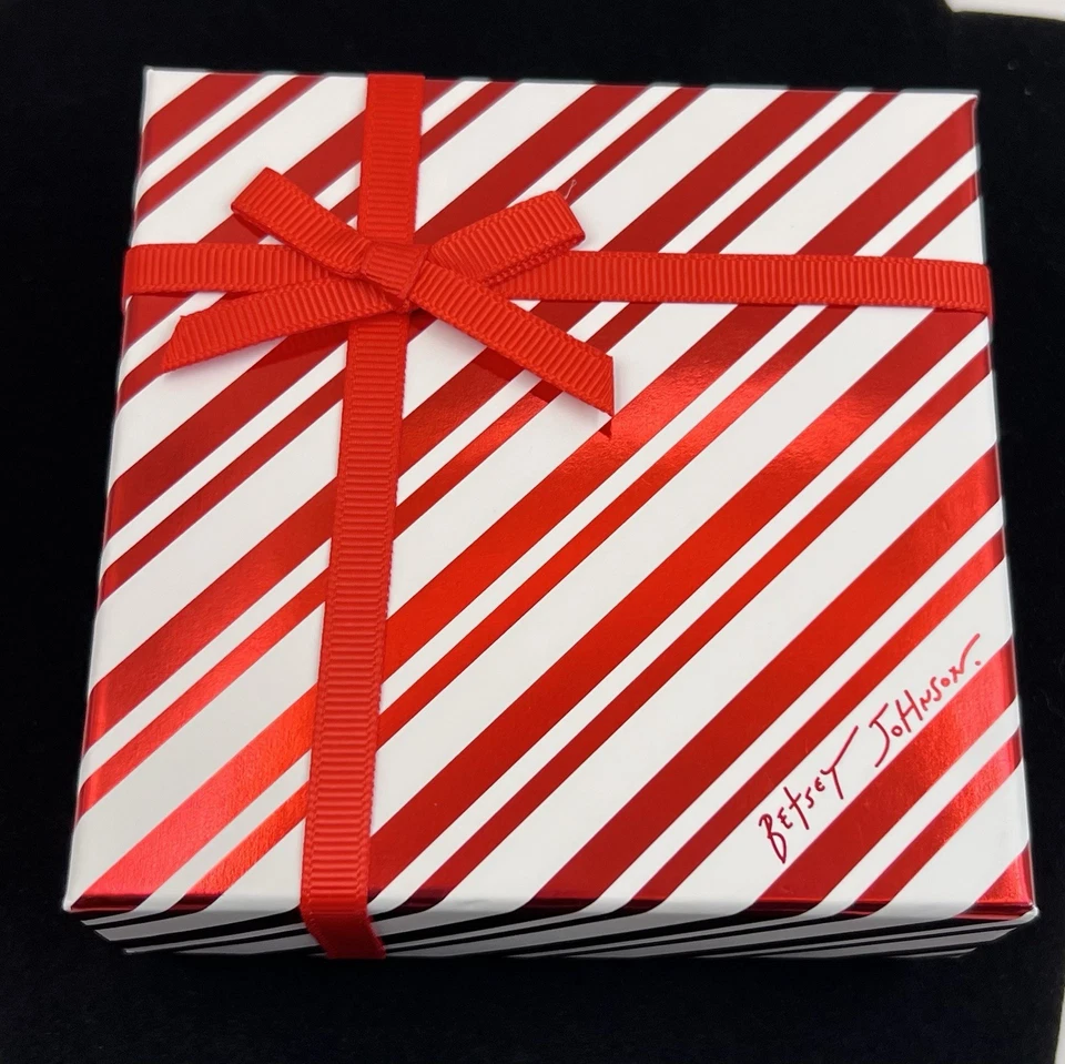 Broche de reno Betsey Johnson Navidad prendedor Rudolph idea de regalo brillo Foto 4 de 4