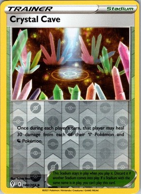 Crystal Cave Uncommon Reverse Holo SWSH07: Evolving Skies 144/203