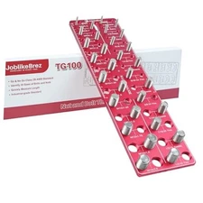 Thread Checker, 30 Nut and Bolt Thread Checker, Bolt Size 30 Thread Checker Red