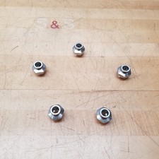 Lot Of 5 - SMC KQB2H12-G04 Fitting, Nickel Plated Brass - USED