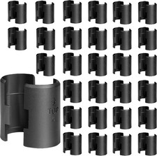 60 Pcs 1 Inch Wire Shelf Clips Plastic Shelf Lock Clips for 1" Post Shelving New