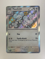 Pokemon TCG Maushold Shiny Rare Holo 210/091 SV Paldean Fates Eng 70 HP on eBay