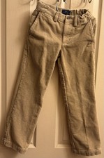 Polo Ralph Lauren Corduroy Pants Youth Boy Size 6 Tan Beige EUC
