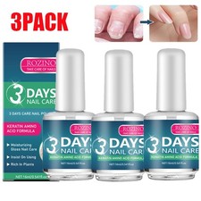 3PACK ROZINO 3 Days Nail Care - Keratin Amino Acid Formula Superior Nail Nourish