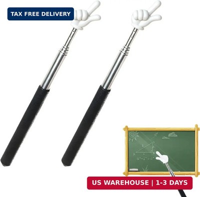 2Pcs Finger Hand Pointer Stick for Classroom Teacher Hand Pointing Stick...