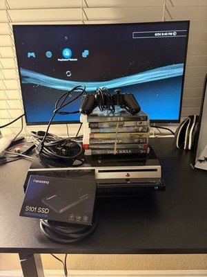 PlayStation 3 Bundle w/ 1 Controller, Cables & PS3 Games Lot Upgraded w/ 256 SSD
