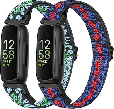 Nylon Armband Kompatibel mit Fitbit Inspire 3/Inspire 2/Inspire/Inspire HR/Ace 3
