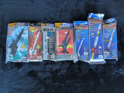 ''New In Packages'' Estes Flying Model Rocket Kits - Lot of 7