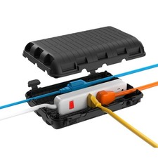 Outdoor Extension Cord Box, Large Waterproof Electrical Cord Box 9.05x6.61x2...