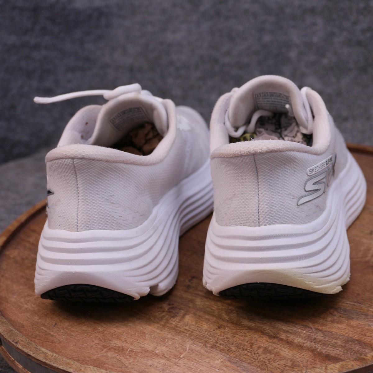 Skechers Max Cushioning Slip-Ins SKX Women's Size 9.5 US White