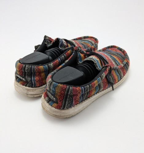Mens Hey Dude Wally Serape Multicolored Casual Slip On Shoes 40017-9BR Size 11 - Picture 4 of 7