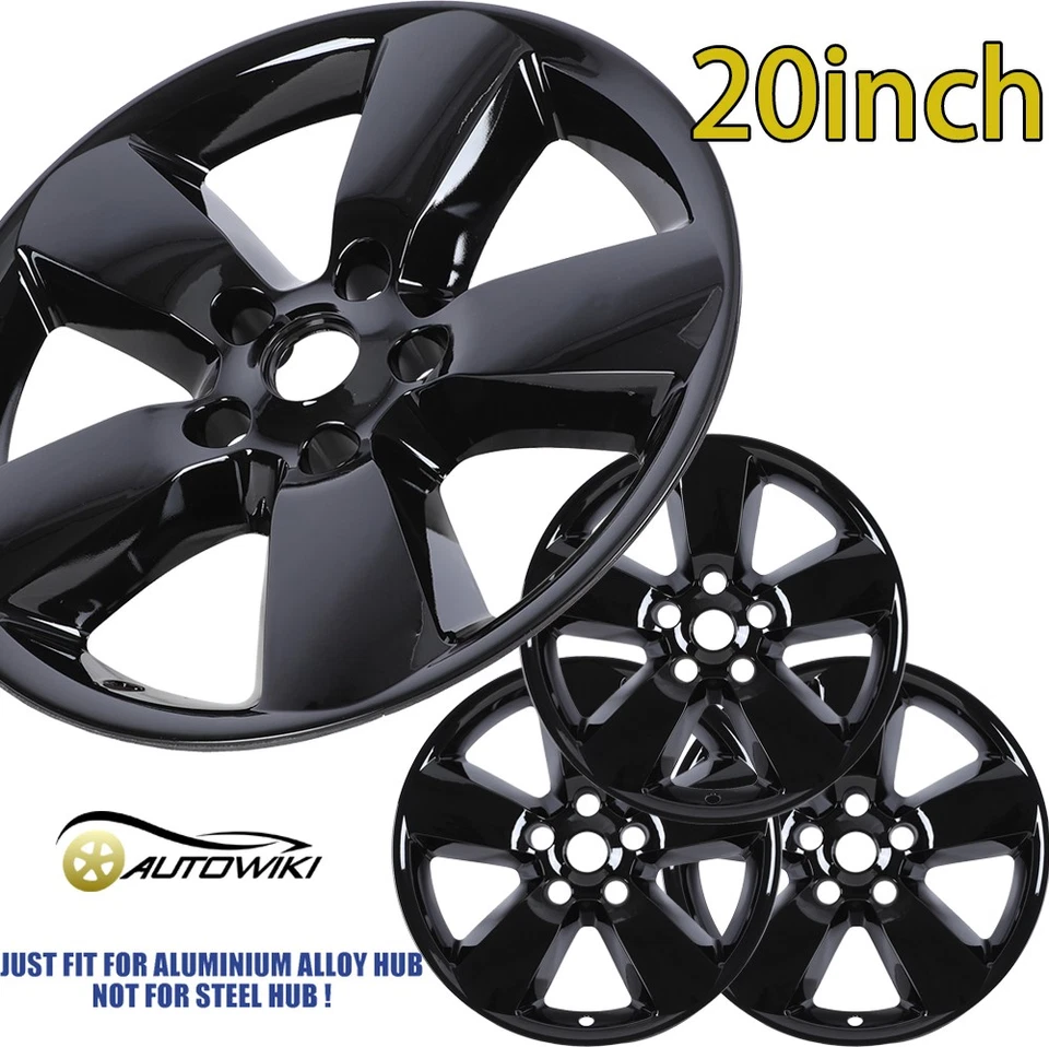 4 Pack Set 20"IN Alloy Hubcaps For 2013-2018 DODGE RAM 1500 Wheel Rim Covers R20 - Image 2 of 4