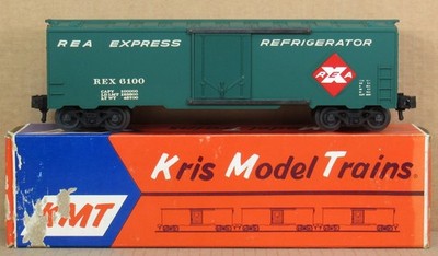 KMT/Kris Model Trains REA Steel Reefer w/Metal Trucks O-Gauge